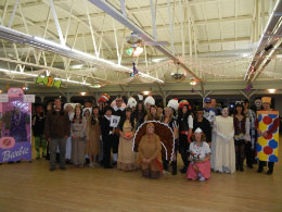 Group picture of all those in costume