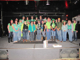 Pictured here are those that wore green!
