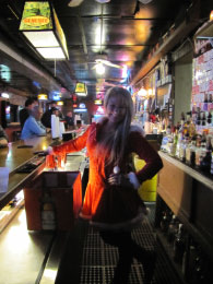 Tina our lovely bartender
