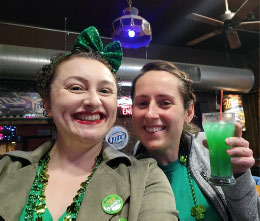 Katie + Amelia - ck that green drink!